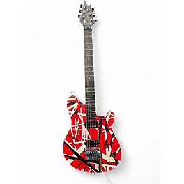 Used EVH Used 2024 EVH Wolfgang Special Striped Red With Black And White Stripes Solid Body Electric Guitar