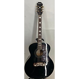 Used Epiphone Used Epiphone EJ200 Black Acoustic Guitar