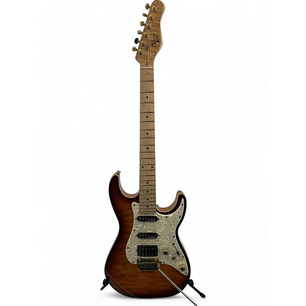 Used Michael Kelly Used Michael Kelly Mod Shop 67 Duncan Sienna Sunburst Solid Body Electric Guitar