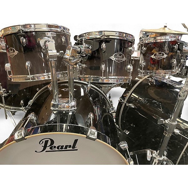 Used Pearl Used Pearl 9 piece Export Series Black Drum Kit