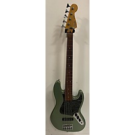 Used Eden Used Fender Standard Jazz Bass V 5 String Sage Green Metallic Electric Bass Guitar