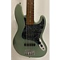 Used Used Fender Standard Jazz Bass V 5 String Sage Green Metallic Electric Bass Guitar