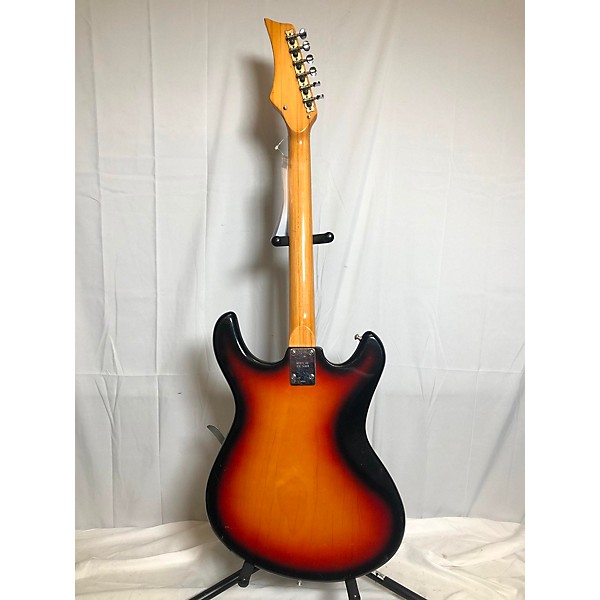 Vintage Silvertone Vintage 1960s Silvertone 1440 Sunburst Solid Body Electric Guitar