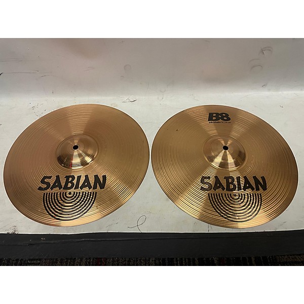 Used SABIAN Used SABIAN 14in B8 Hi Hat Pair Cymbal