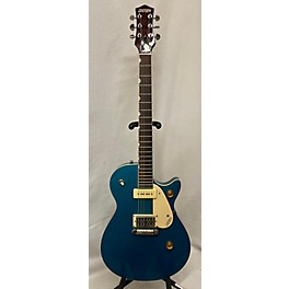 Used Gretsch Guitars Used Gretsch Guitars G2215-P90 Streamliner Junior Blue Solid Body Electric Guitar