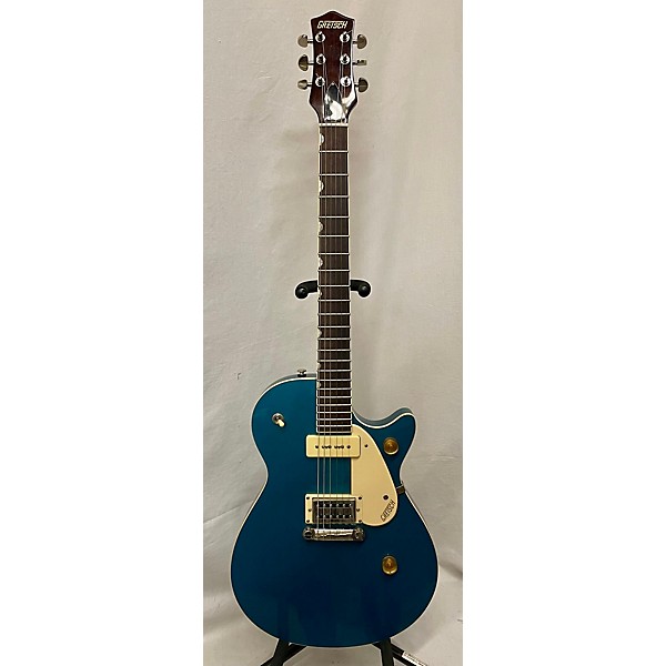 Used Gretsch Guitars Used Gretsch Guitars G2215-P90 Streamliner Junior Blue Solid Body Electric Guitar