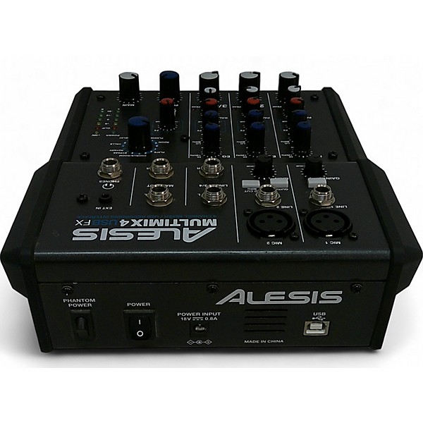 Used Alesis Used Alesis MultiMix 4 USB FX 4-Channel Unpowered Mixer