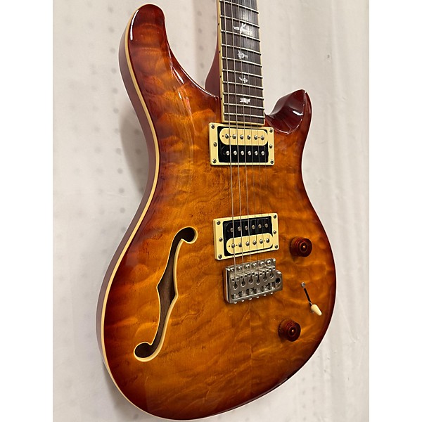 Used PRS Used PRS SE Custom 22 Semi-Hollowbody Honey Burst Hollow Body Electric Guitar