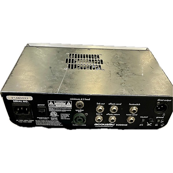 Used Acoustic Used Acoustic B300H 300W Bass Amp Head