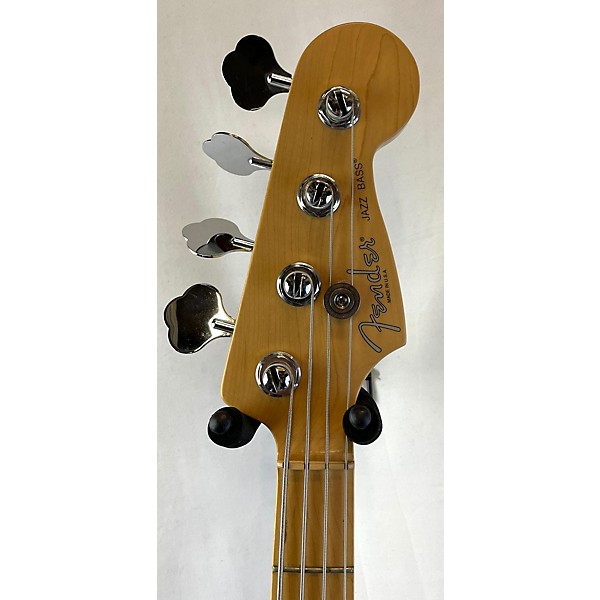 Used Fender Used Fender American Standard Jazz Bass Black and White Electric Bass Guitar