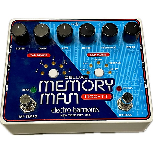 Used Electro-Harmonix Used Electro-Harmonix DELUXE MEMORY MAN 1100-TT Effect Pedal