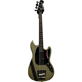 Used Squier Used Squier Mikey Way Signature Mustang Royal Olive Electric Bass Guitar