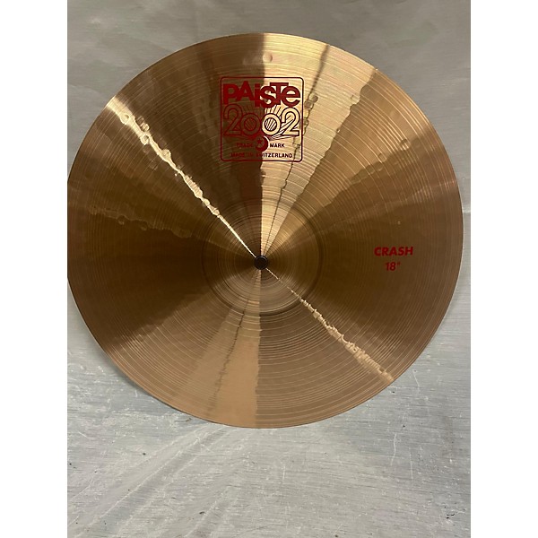 Used Paiste 18in 2002 Crash Cymbal