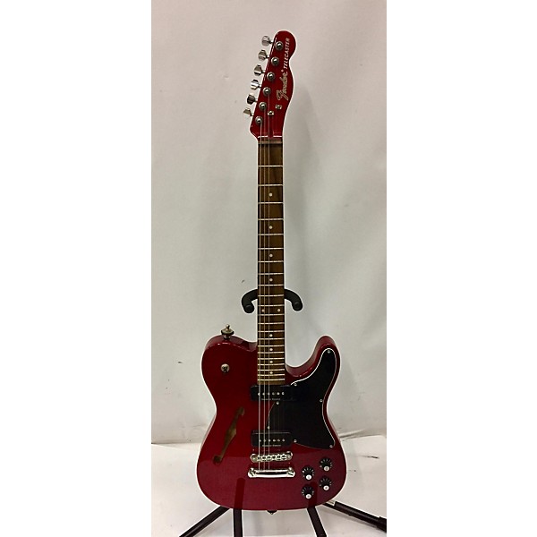 Used Fender Used Fender JA90 Jim Adkins Thinline Telecaster Transparent Crimson Red Hollow Body Electric Guitar