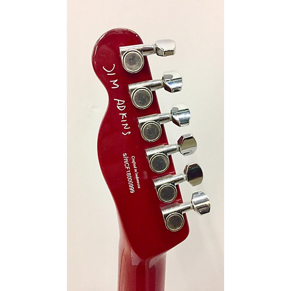 Used Fender Used Fender JA90 Jim Adkins Thinline Telecaster Transparent Crimson Red Hollow Body Electric Guitar