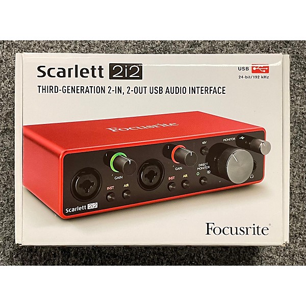 Used Focusrite Used Focusrite Scarlett 2i2 Gen 3 Audio Interface