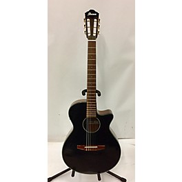 Used Ibanez Used Ibanez AEG50N GLOSS BLACK Classical Acoustic Electric Guitar