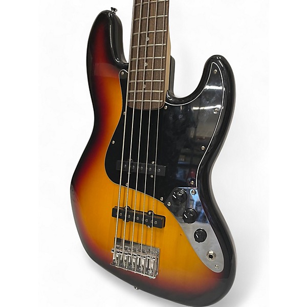 Used Squier Used Squier Affinity Jazz Bass V 5 String 3 Color Sunburst Electric Bass Guitar