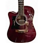 Used Takamine JJ325SRC12 John Jorgenson Signature Left Handed Satin Red Acoustic Electric Guitar