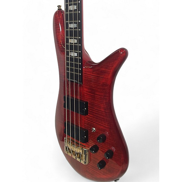 Used Spector EURO4 LTN RUDY SARZO Scarlett Red Electric Bass Guitar