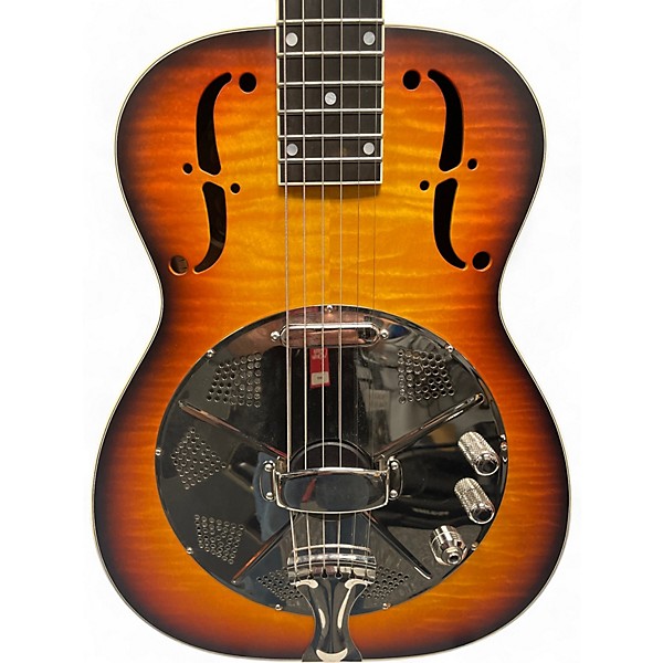 Used National Used National Estralita DLX 2 Color Sunburst Resonator Guitar