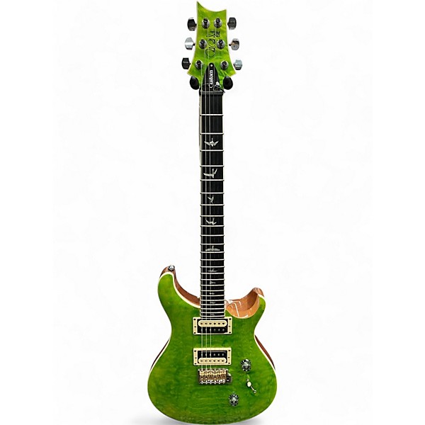 Used PRS SE Custom 24 Quilted Carved Top Eriza Verde Solid Body Electric Guitar