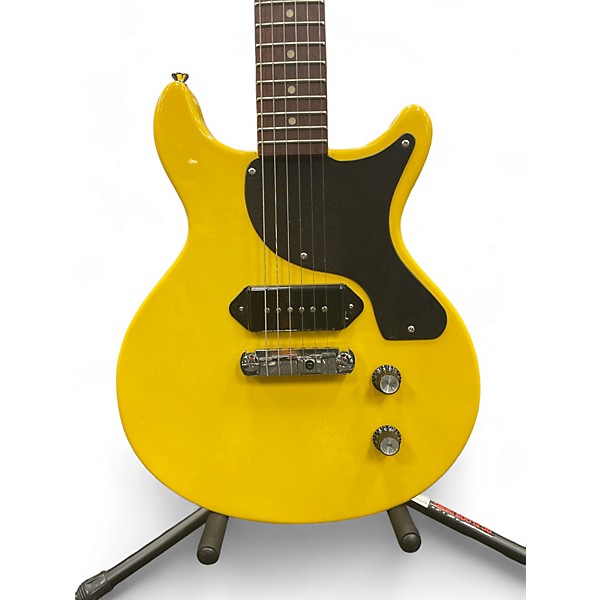 Used Iyv Used IYV DOUBLE CUT P90 TV Yellow Solid Body Electric Guitar