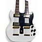 Used Epiphone G1275 Double Neck white/gold Solid Body Electric Guitar