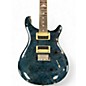 Used PRS SE Custom 24 Whale Blue Burl Solid Body Electric Guitar