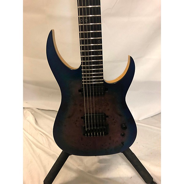 Used Schecter Guitar Research Used Schecter Guitar Research Keith Merrow Artist MarkIII BLUE BURST BURL Solid Body Electri...