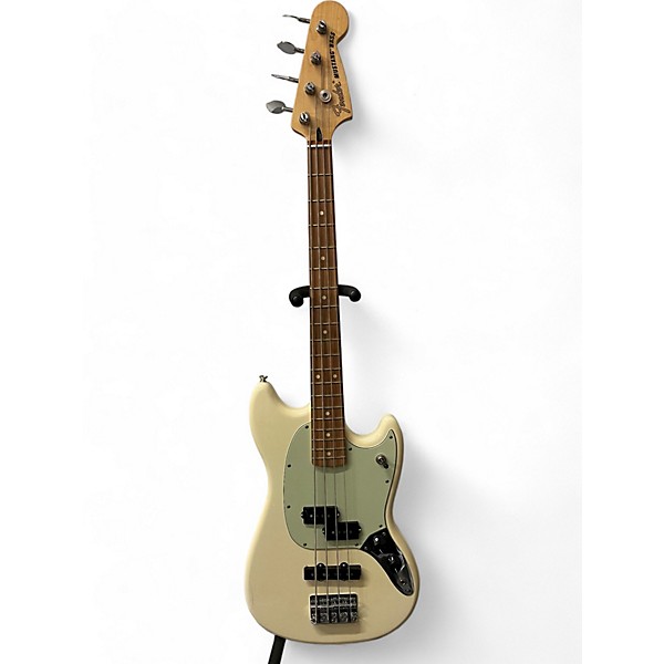 Used Fender Used FENDER MUSTANG PJ BASS Olympic White Electric Bass Guitar