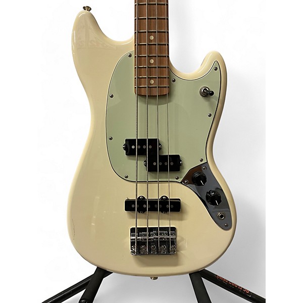 Used Fender Used FENDER MUSTANG PJ BASS Olympic White Electric Bass Guitar