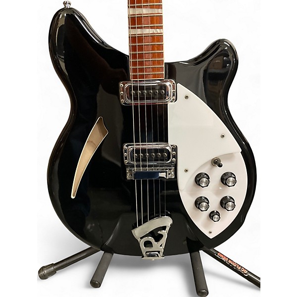 Used Rickenbacker Used Rickenbacker 360 Black Hollow Body Electric Guitar