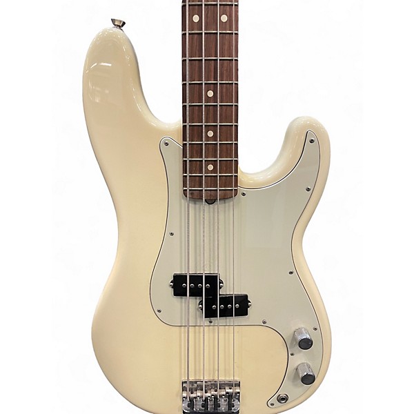 Used Fender Used Fender American Professional Precision Bass Olympic White Electric Bass Guitar