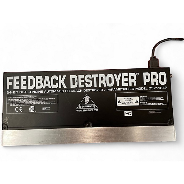 Used Behringer Used Behringer Feedback Destroyer Pro DSP1124P Feedback Suppressor