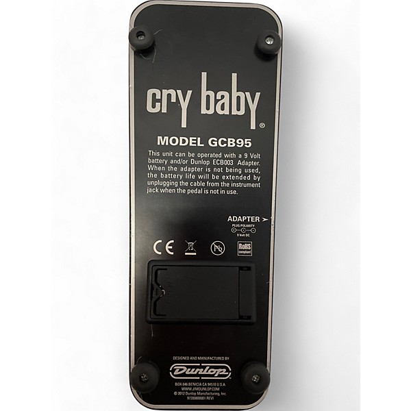 Used Dunlop Used Dunlop GCB95 Original Crybaby Wah Effect Pedal