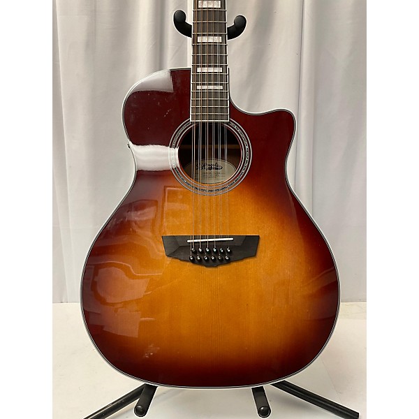 Used D"angelico Used D"angelico Pemier Fulton Sunburst 12 String Acoustic Electric Guitar