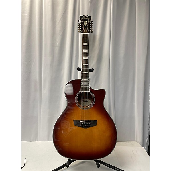 Used D"angelico Used D"angelico Pemier Fulton Sunburst 12 String Acoustic Electric Guitar