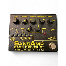 Used Tech 21 Sansamp PBDR Bass Driver DI Bass Effect Pedal