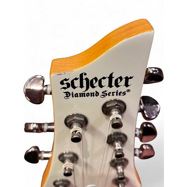 Used Schecter Guitar Research Used Schecter Guitar Research Demon 7 String WHITE  Solid Body Electric Guitar