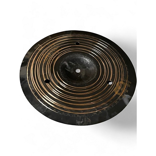 Used MEINL 12in dark trash stack pair Cymbal