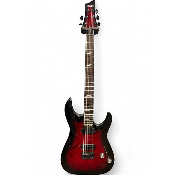 Used Schecter Guitar Research Used Schecter Guitar Research Omen Elite Black Cherry Solid Body Electric Guitar