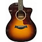 Used Taylor 214CE Deluxe 2 Color Sunburst Acoustic Electric Guitar