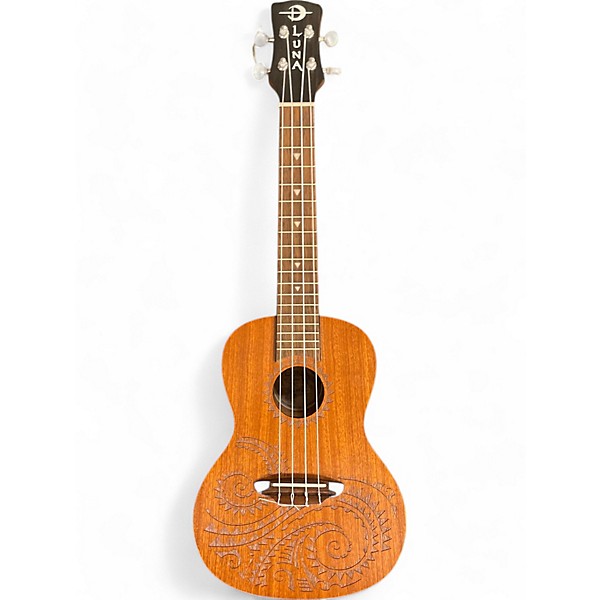 Used Luna Used Luna Concert Tattoo Natural Ukulele