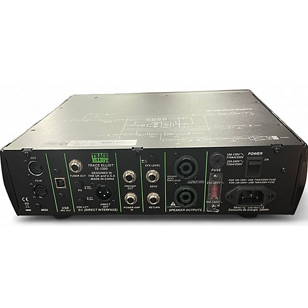 Used Trace Elliot TE1200 AMP Bass Amp Head