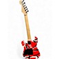 Used EVH Striped Series Red with Black and White Stripes Solid Body Electric Guitar