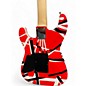 Used EVH Striped Series Red with Black and White Stripes Solid Body Electric Guitar