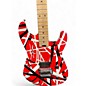 Used EVH Striped Series Red with Black and White Stripes Solid Body Electric Guitar