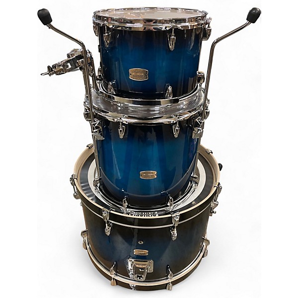 Used Yamaha 3 Piece Stage Custom Blue to Black Fade Drum Kit