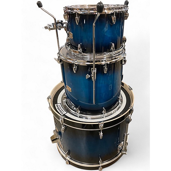 Used Yamaha 3 Piece Stage Custom Blue to Black Fade Drum Kit